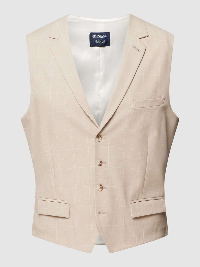 Weste mit Allover-Muster in beige