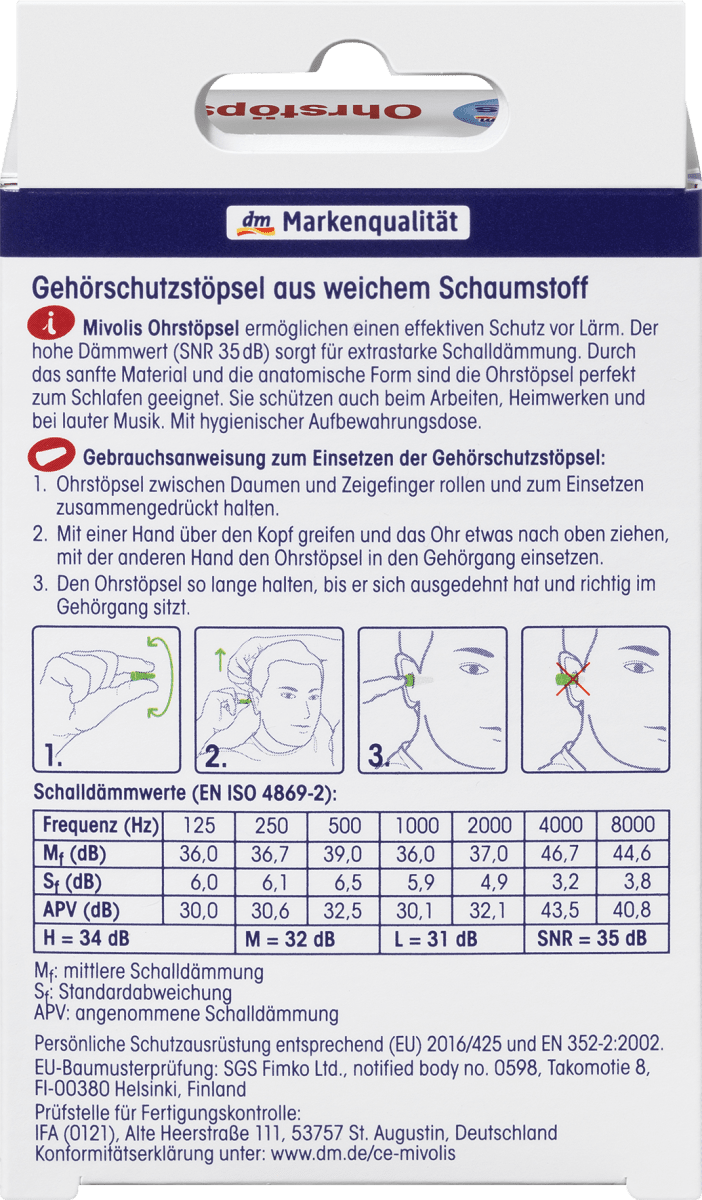Ohrstöpsel, 16 St