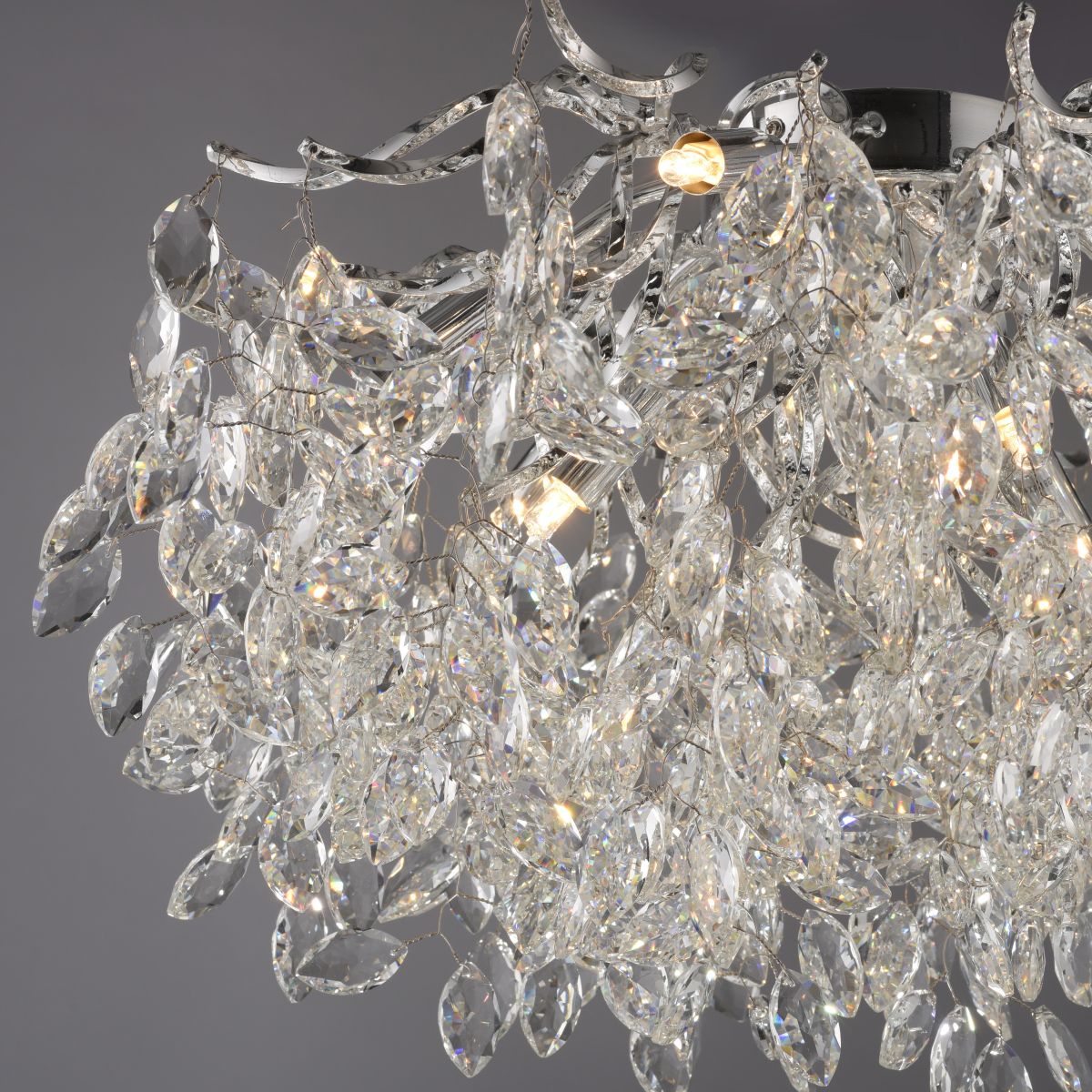 Paul Neuhaus 10-flg Deckenlampe Ricicle Chrom