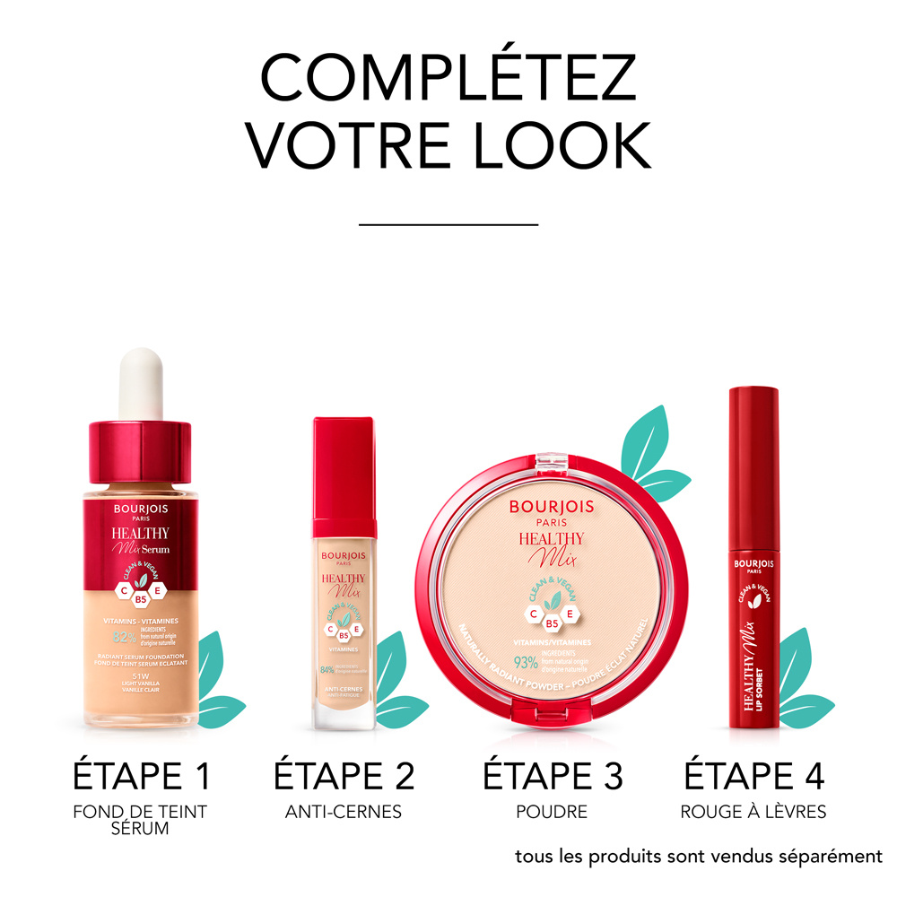 Bourjois Healthy Mix Clean - Sérum Clean et Vegan Fond de teint - 30ml