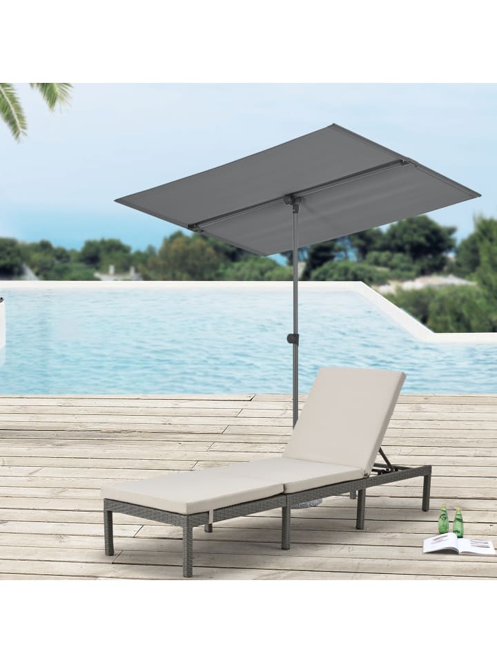 pro.tec Balkonblende Carsoli in Grau (L)180cm (B)130cm (H)200cm günstig kaufen onesize