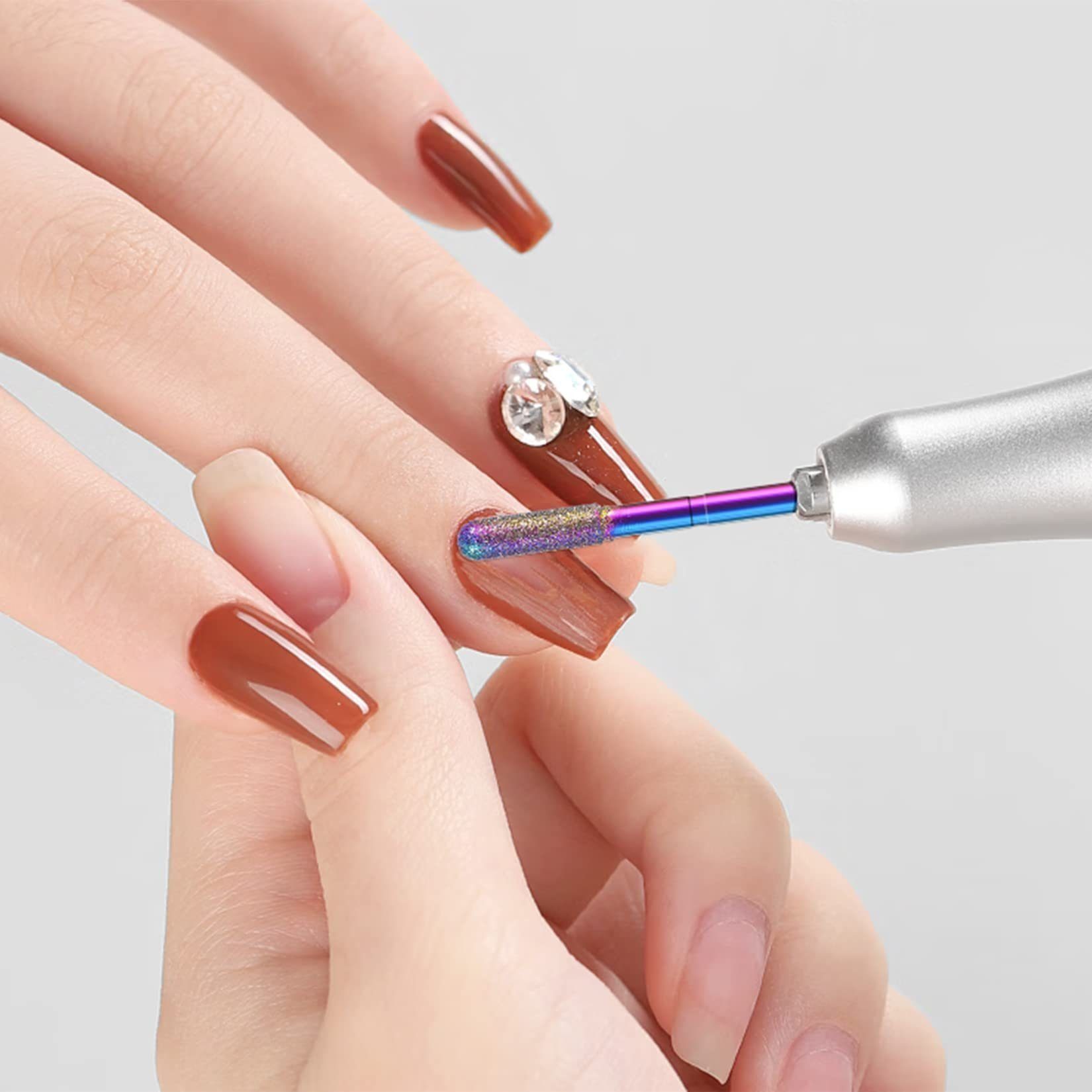 Directin Polierfeile Nagelfräser Bits 30 Stück Professioneller Nagelfräser Aufsätze Aus, Nagelfräser Aufsätzeaus Entfernen Gel Acryl Nagelhaut
