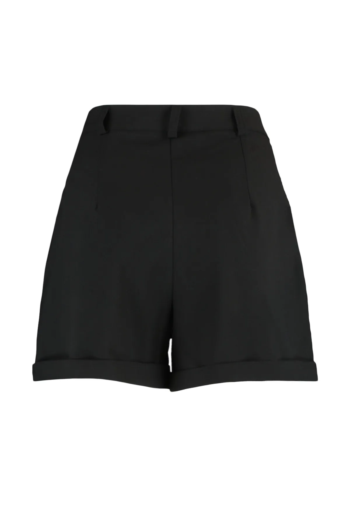 Trendyol Collection  Schwarze, plissierte, gewebte Shorts in normaler Passform TWOSS21SR0478