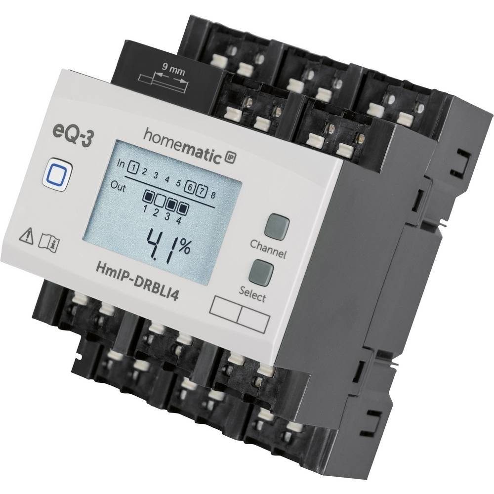 Homematic IP Jalousieaktor für Hutschienenmontage - 4-fach Smart-Home-Steuerelement