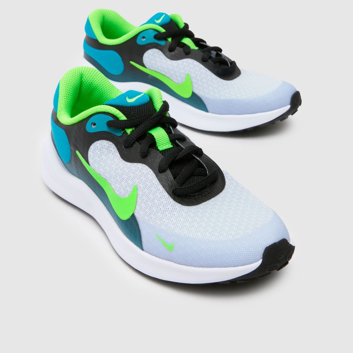 Nike Revolution 7 fekete és kék gyerekcipő fiúknak