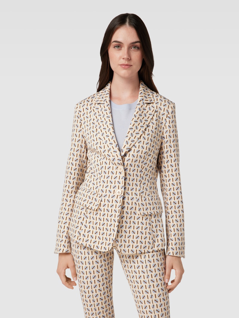 Blazer mit Reverskragen in ecru