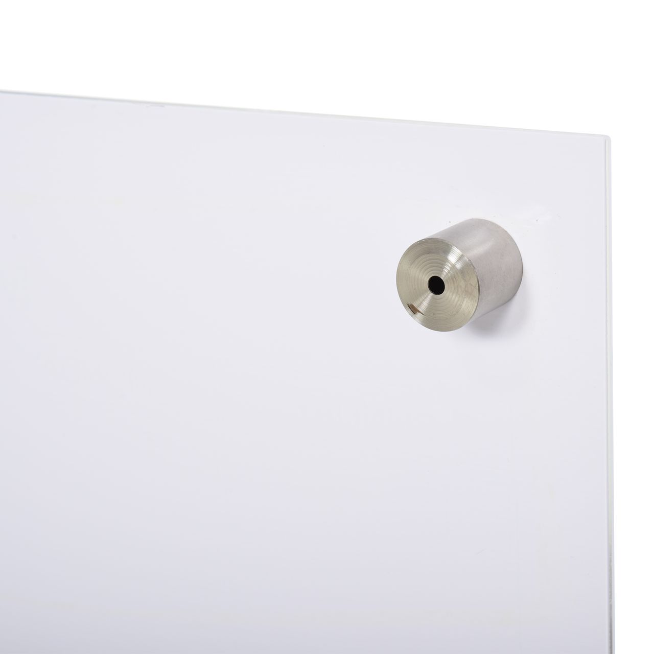 Vinsetto Kalendertafel Glasplatte mit 4 Glasclip Planungstafel Weiß
