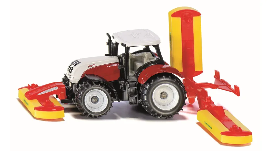 SIKU 1672 Super - Steyr mit Pöttinger Mähwerkskombination