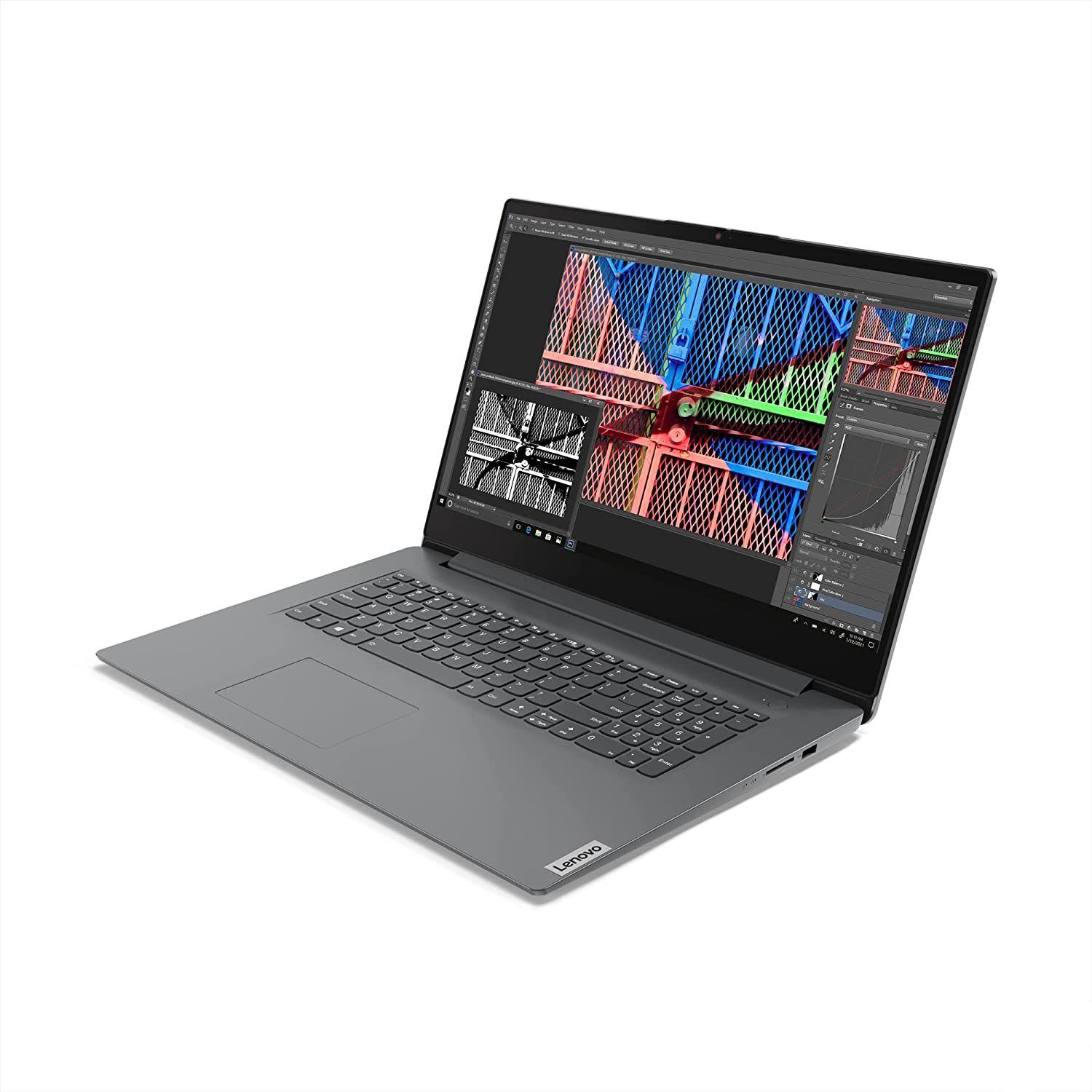 Lenovo V17 Notebook (Intel Core i3 1315U, 500, 500 GB SSD, Windows 11 Pro & Microsoft Office 2021 Pro, Funkmaus & Laptoptasche)