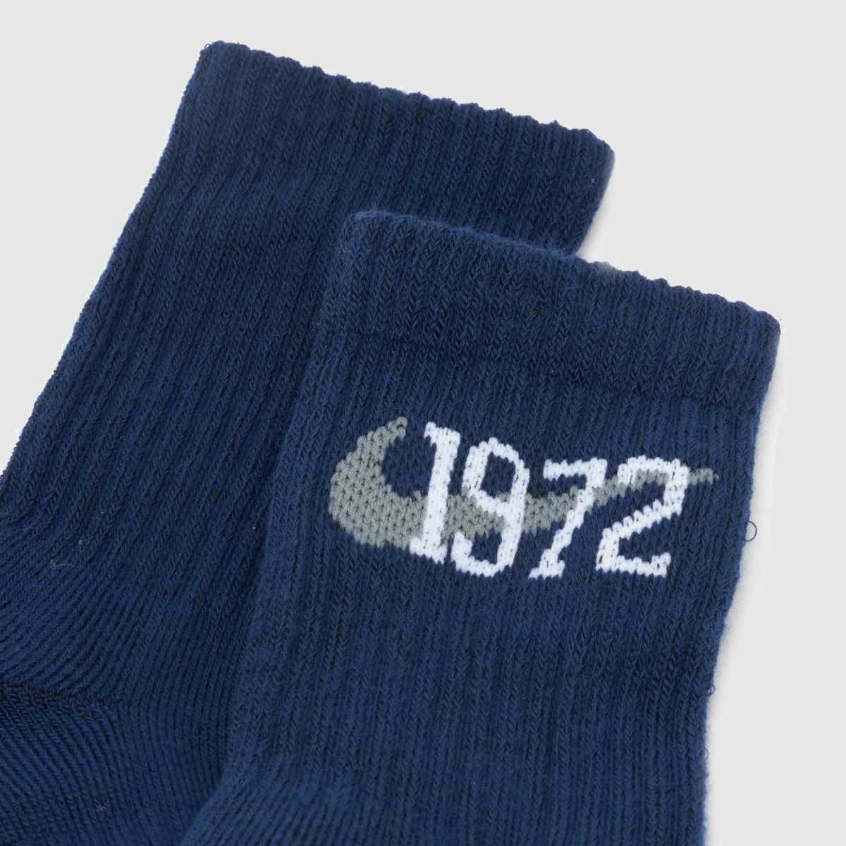 Nike marinblå barnstrumpor i varsity-modell, 6-pack