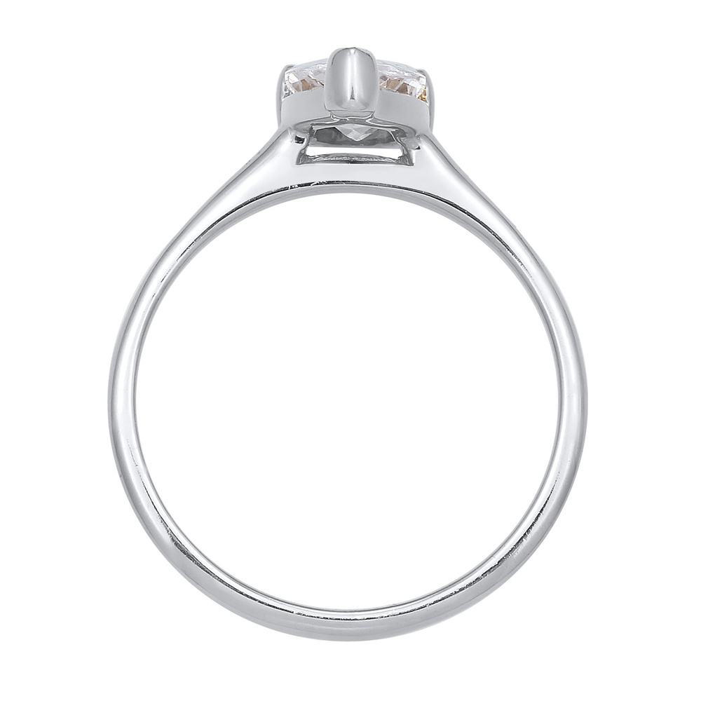 Elli Elli Bague Femmes Bague de fiançailles Solitaire Goutte avec Zirconia en argent s Bague