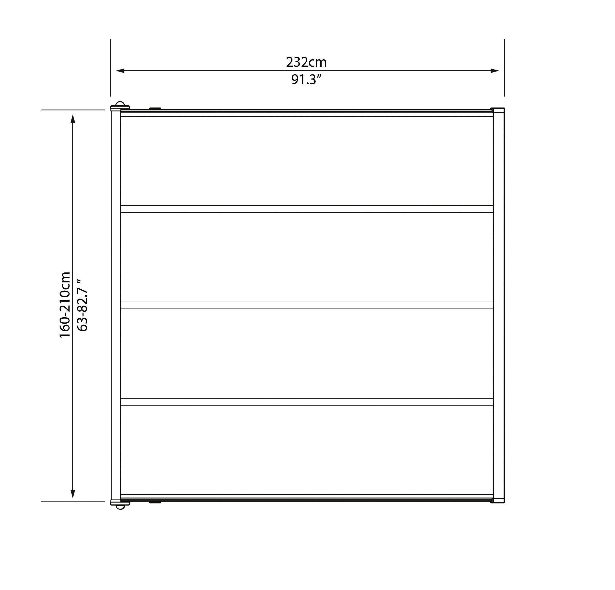 Palram - Canopia Terrassendach, BxT: 230x230 cm, Bedachung Dachplatten, BxT: 230x230 cm