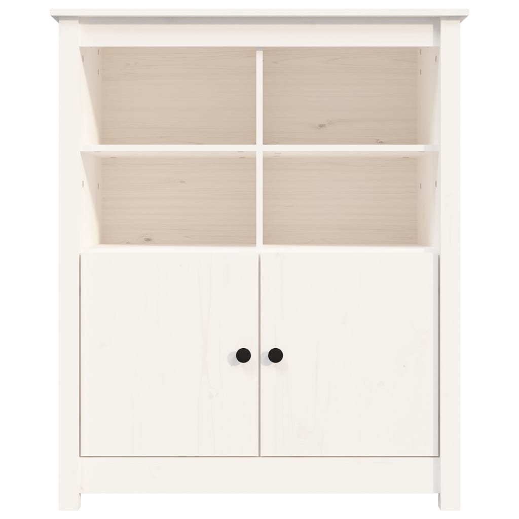 vidaXL Sideboard Sideboard Weiß 83x41,5x100 cm Massivholz Kiefer (1 St)