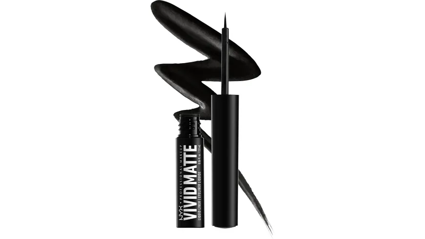 NYX PROFESSIONAL MAKEUP VIVID MATTE Liquid Liner Black - Black
