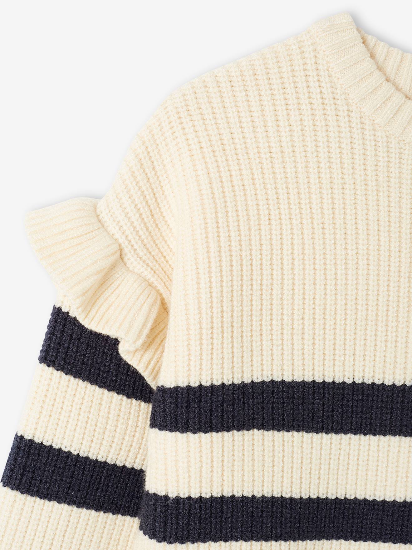 Vertbaudet Mädchen Pullover Oeko-Tex - wollweiß