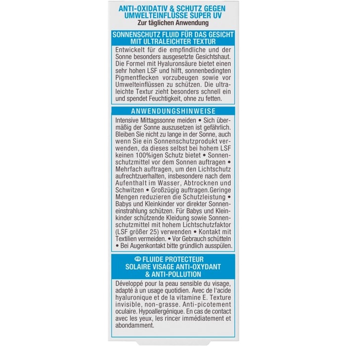 UV-Schutz Fluid Gesicht