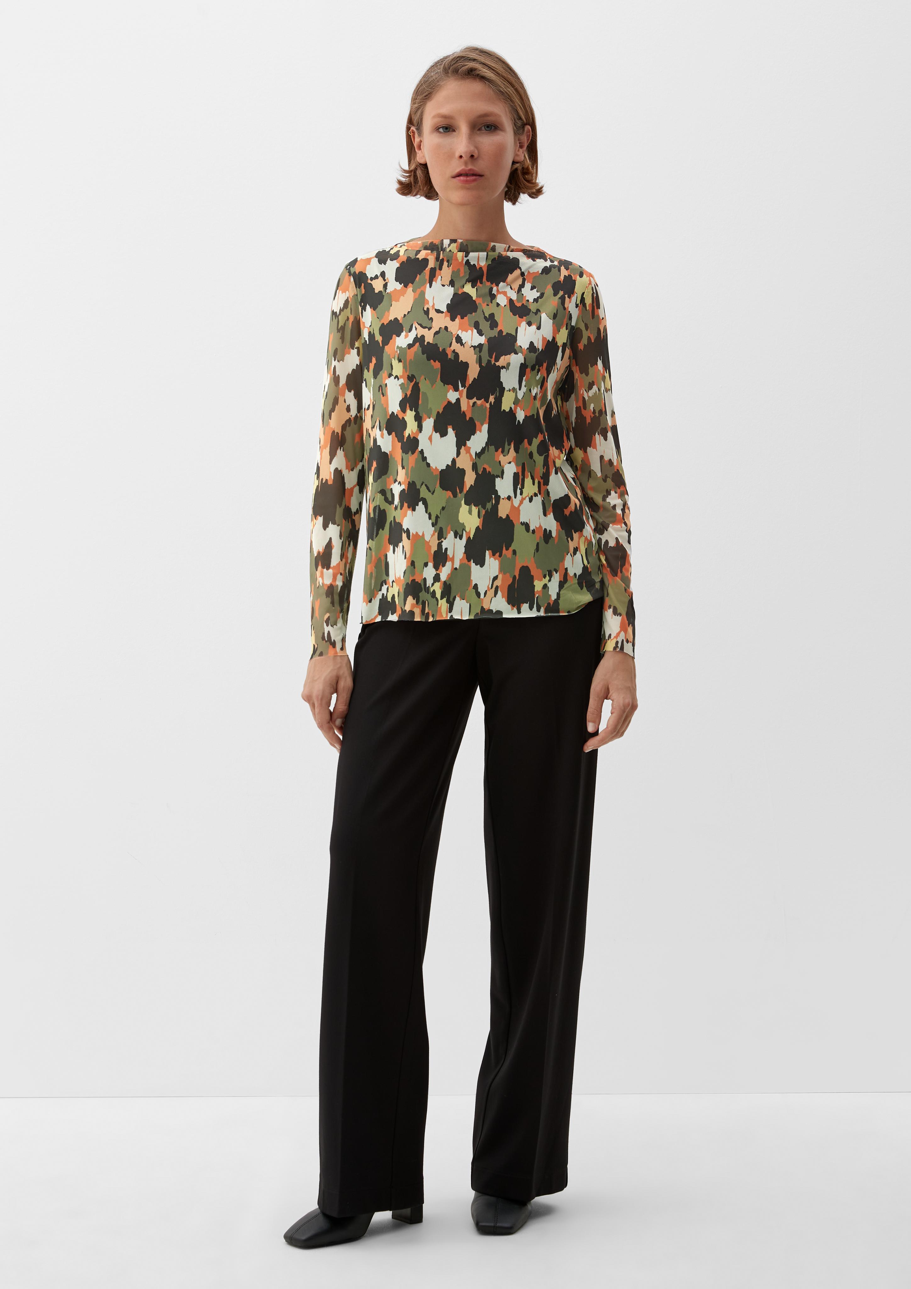 Blusenshirt mit Alloverprint  2121384-77A1