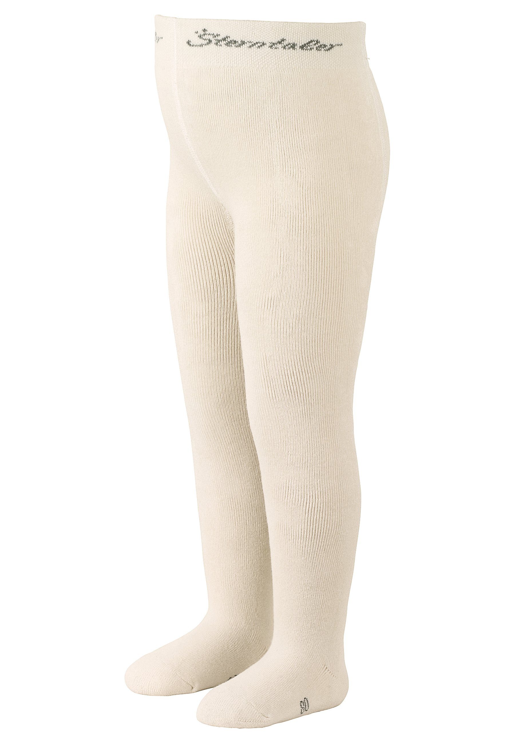 Sterntaler® Strickstrumpfhose Strumpfhose uni 100 DEN (1 St. Babystrumpfhose unifarbend, Strumpfhose Vollplüsch) Krabbelstrumpfhose aus Baumwolle und Komfortbund