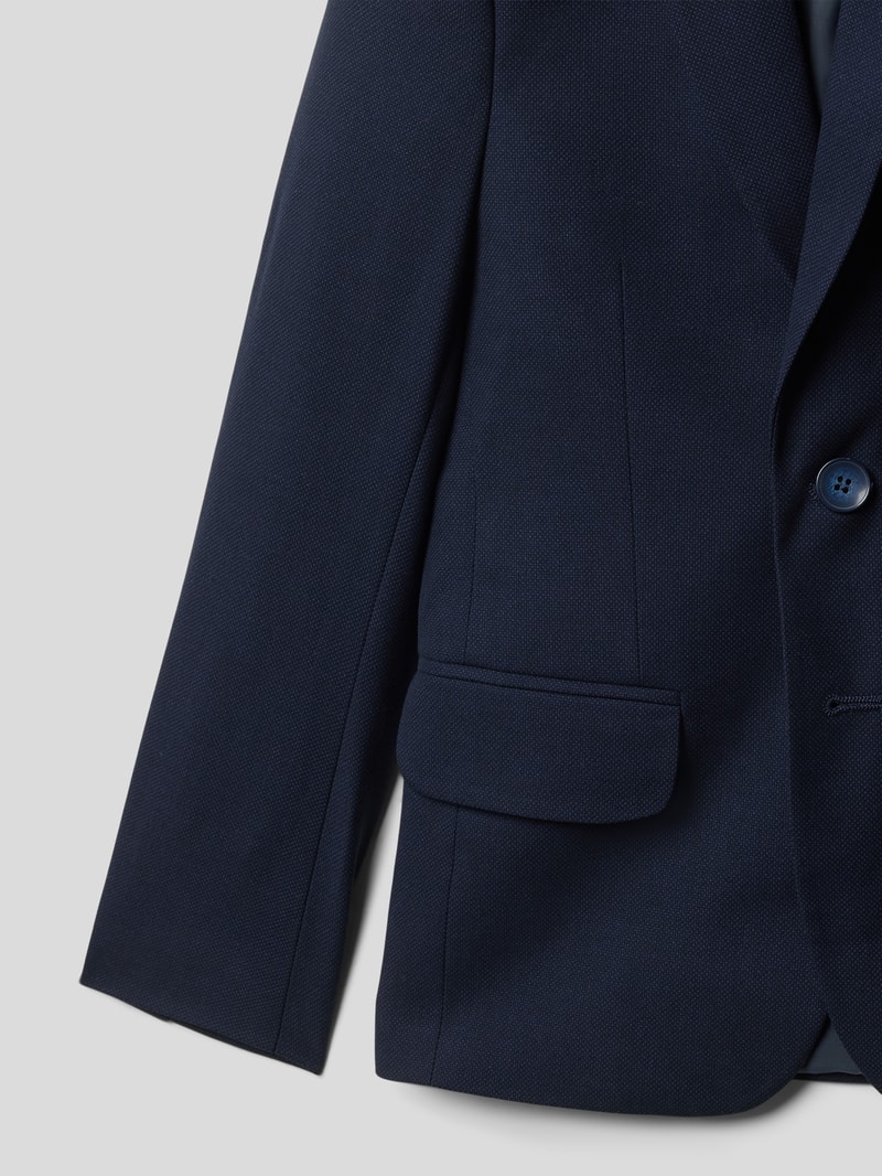 Anzug mit Strukturmuster in marineblau