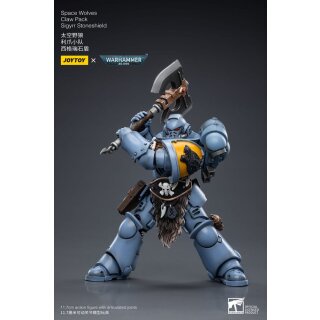 Warhammer 40k Actionfigur 1/18 Space Wolves Claw Pack Sigyrr Stoneshield 12 cm