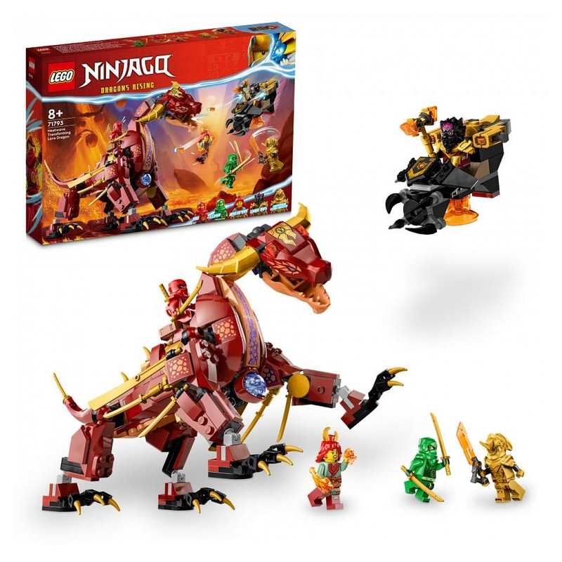 71793 Le dragon de lave transformable de heatwave, LEGO Ninjago