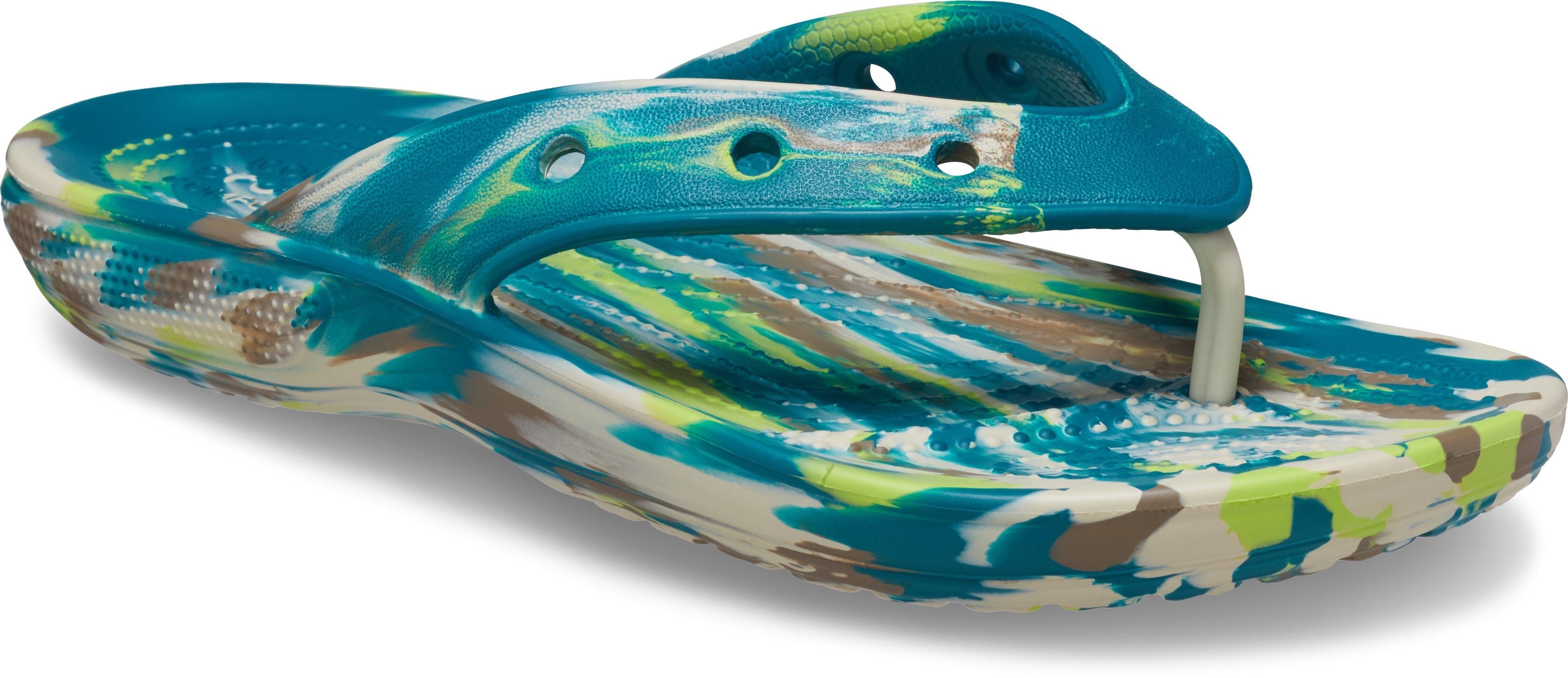 Crocs Classic Crocs Marbled Badezehentrenner mit tollem Muster