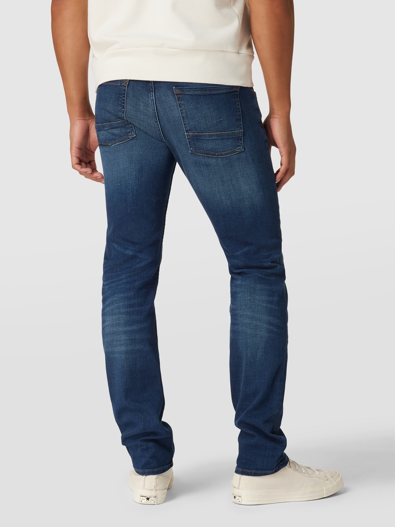 Shaped Fit Jeans im 5-Pocket-Design Modell 'Sjöbo' in dunkelblau
