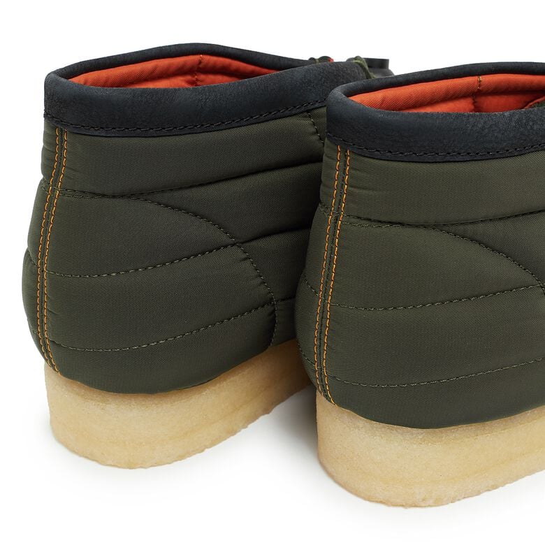 Clarks Wallabee Boot Quilted khaki quilted