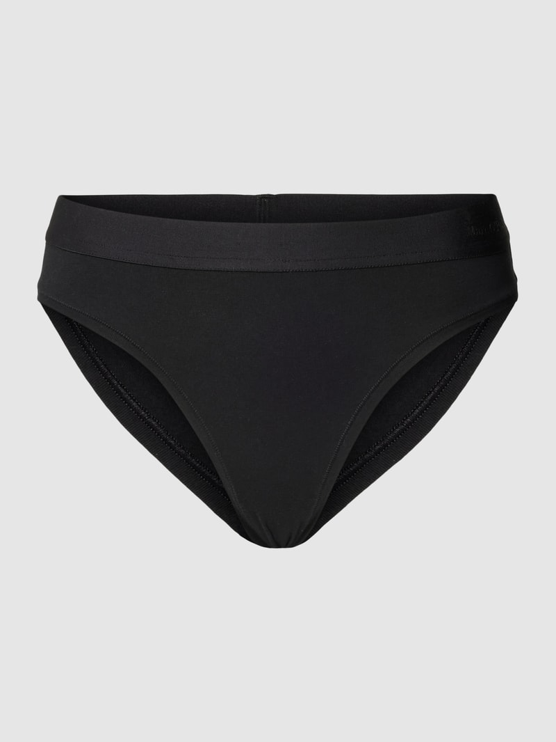 Slip mit elastischem Bund Modell 'Essentials' in schwarz