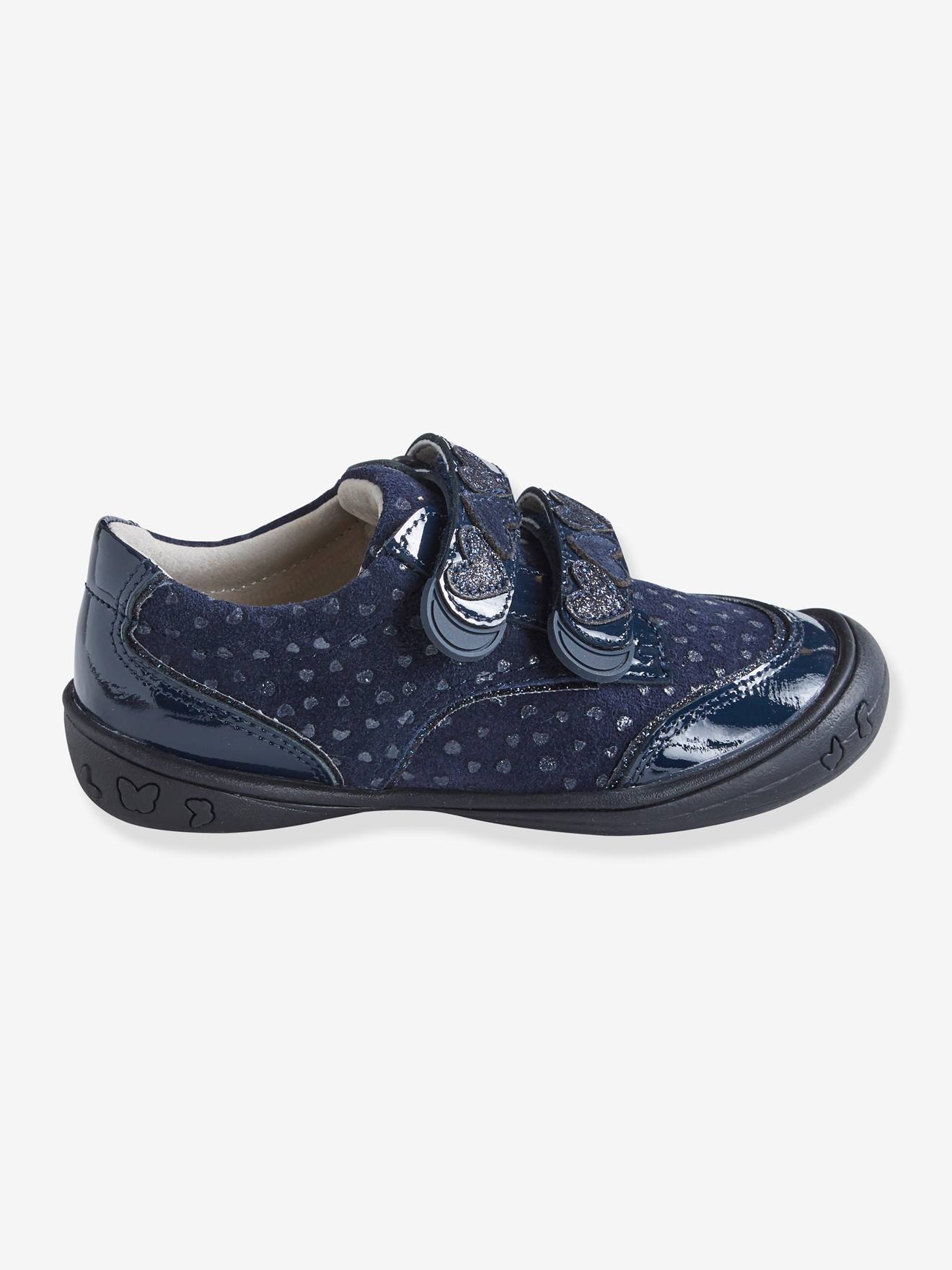 Vertbaudet Mädchen Schuhe mit Anziehtrick - marine
