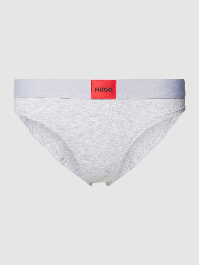 Slip mit Label-Detail Modell 'Red Label' in hellgrau