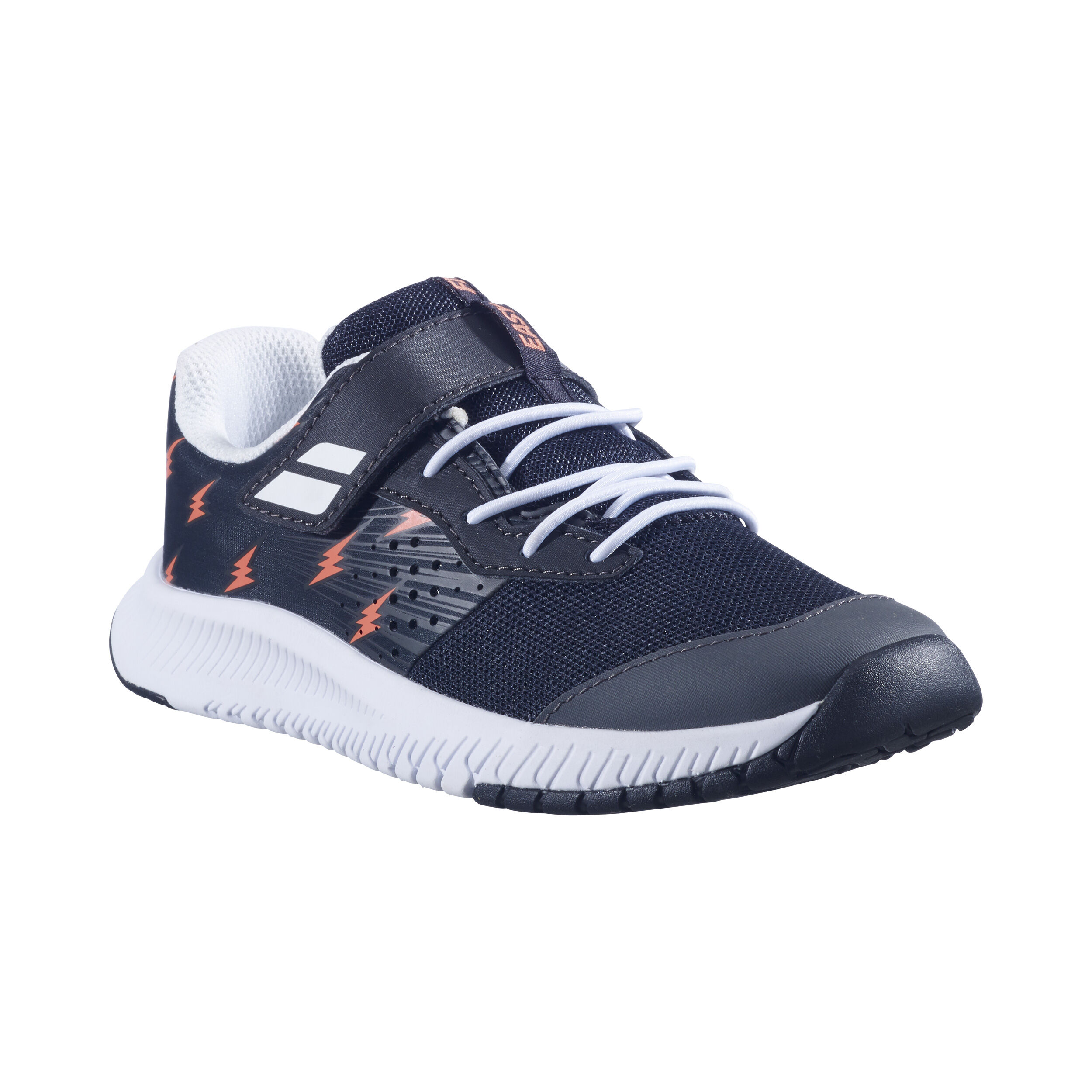 Pulsion Allcourtschuh Kinder - Schwarz, Weiß