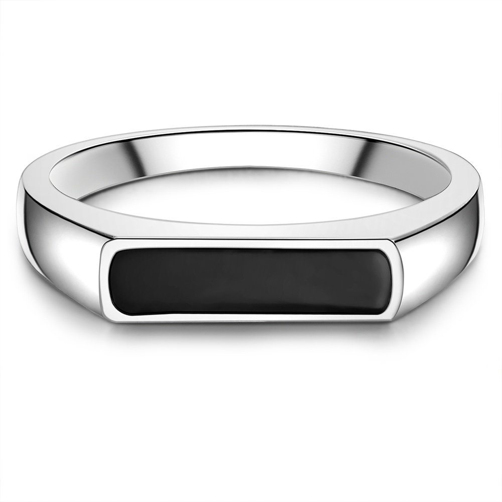 Männerglanz Bague en argent Argent sterling Agate en Argent Bague