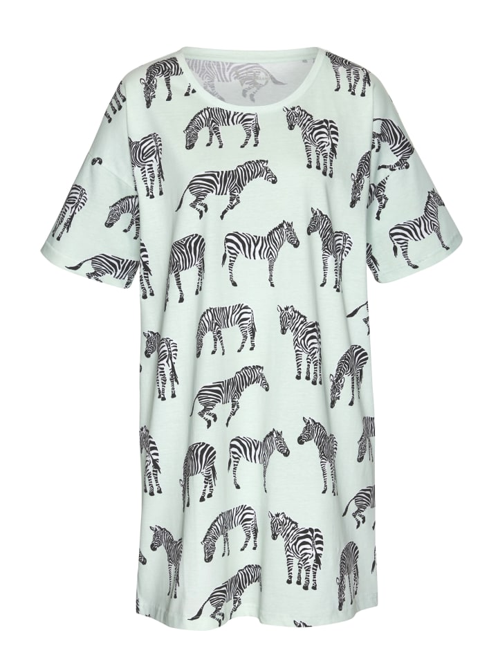 VIVANCE DREAMS Sleepshirt in mint-gemustert günstig kaufen