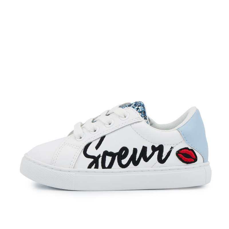 Baskets en cuir Mini Simone grande soeur