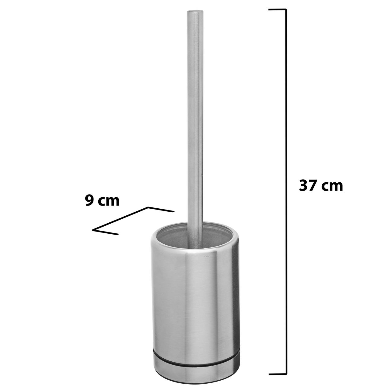 Weles AMARE Luxus WC-Bürste belüftete Edelstahl, 37 x 9 x 9 cm
