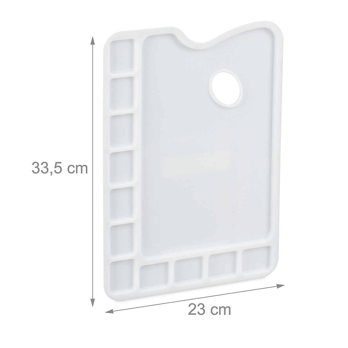 10 x Eckige Mischpalette aus Kunststoff