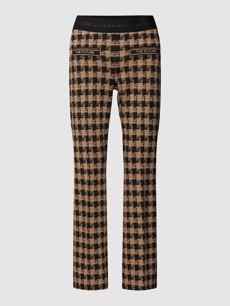 Stoffhose in verkürzte Passform in camel