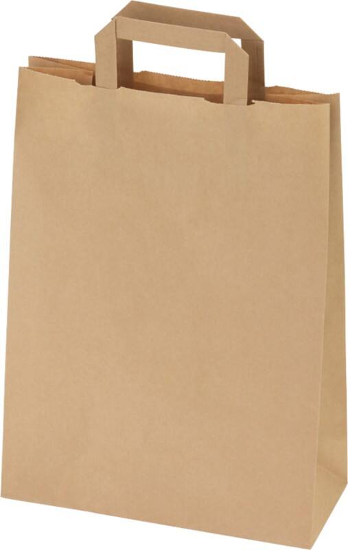 RAJA Tragetasche Papier Braun 10 x 28 x 22 cm 250 Stück