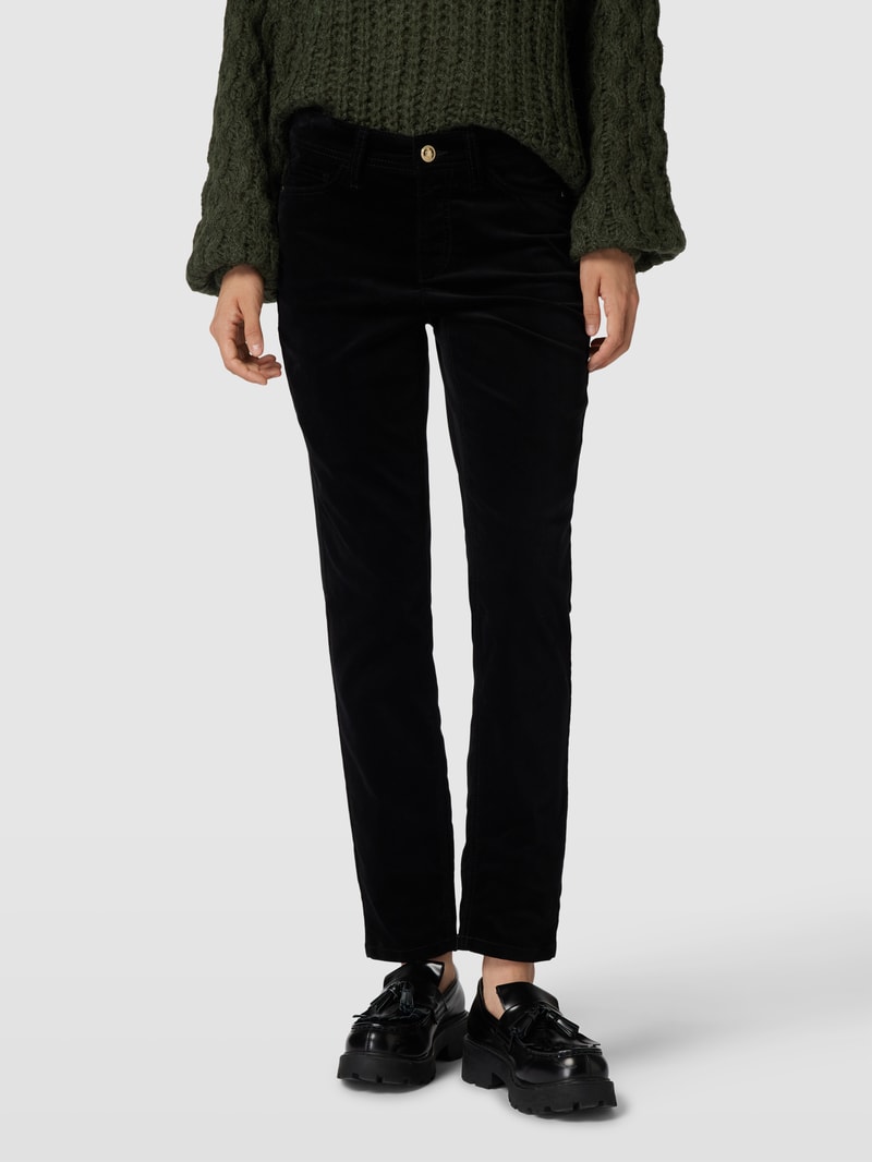 Slim Fit Jeans im 5-Pocket-Design Modell 'PIPER' in schwarz
