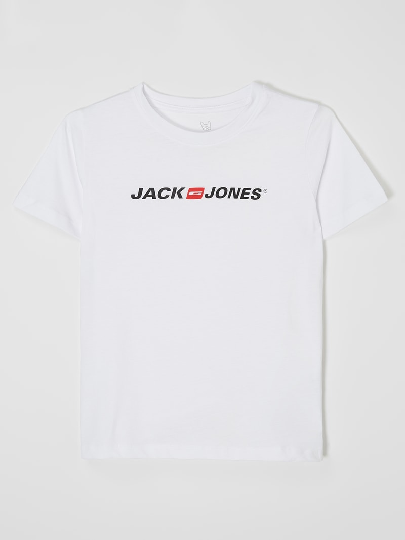 T-Shirt aus Baumwolle in weiß