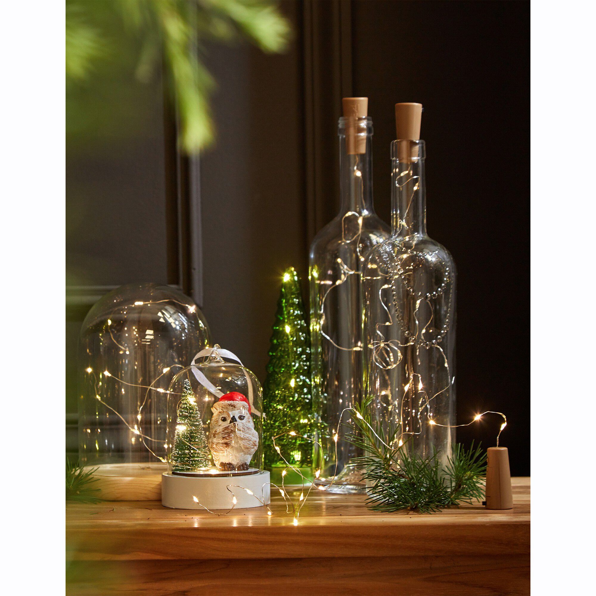 Lot de 6 bouchons avec guirlandes lumineuses