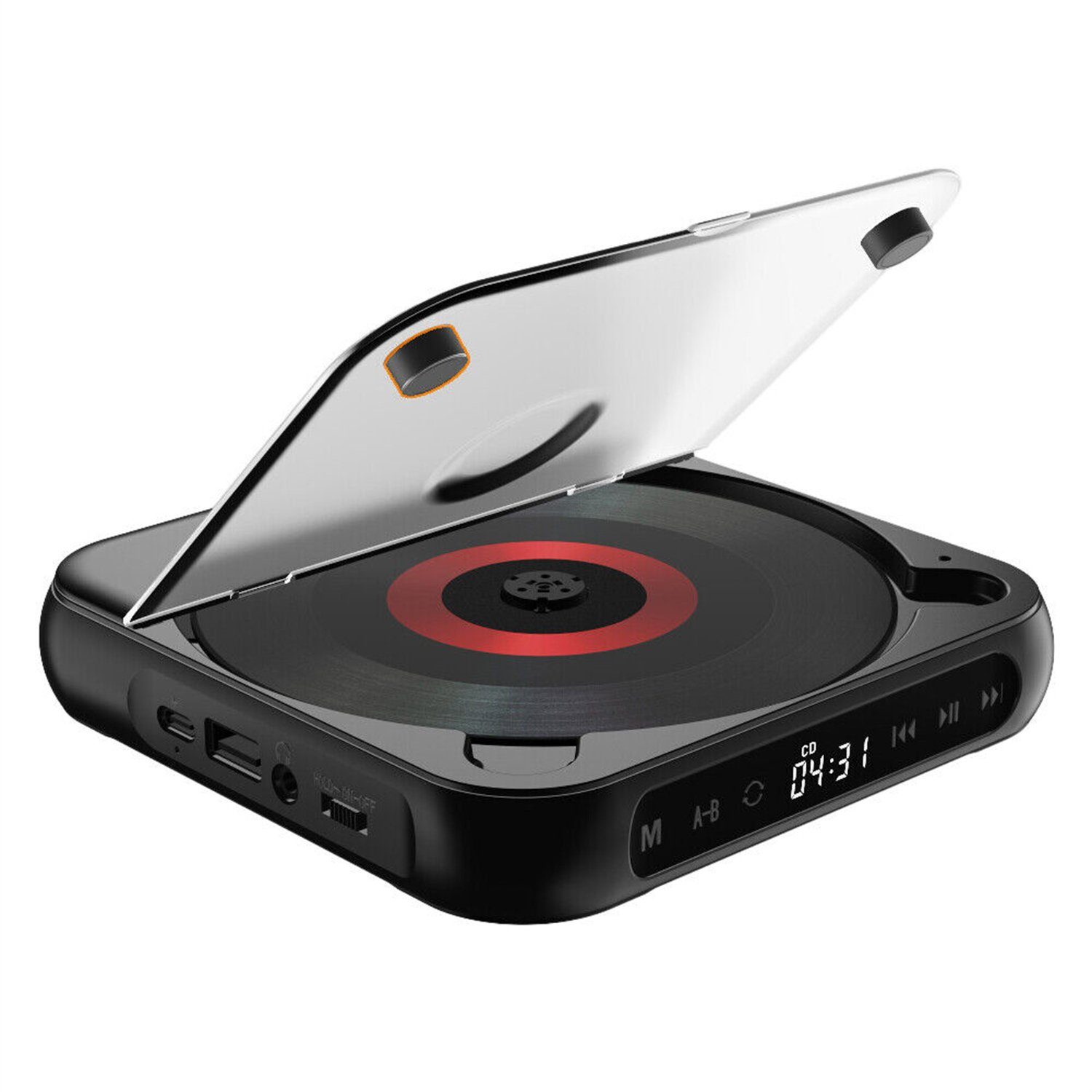 Yoyaxi Auto-Bluetooth-kompatibel, Speicherfunktion tragbarer CD-Player (Mehrere Wiedergabeoptionen, Genießen Sie Musik auf verschiedene Arten)
