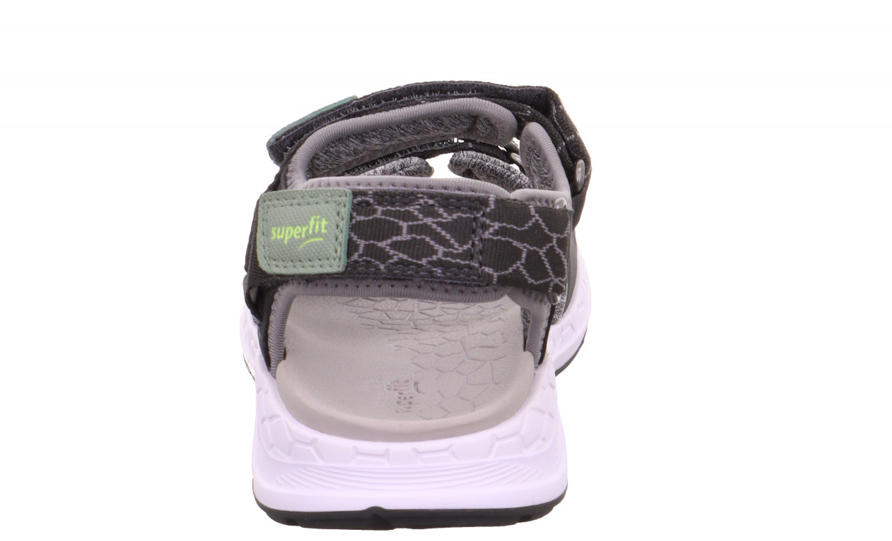 CRISS CROSS - Grau Sandale mit Klettverschluss
