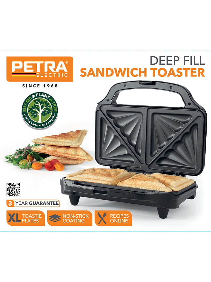 Petra Sandwichtoaster in Schwarz günstig kaufen onesize