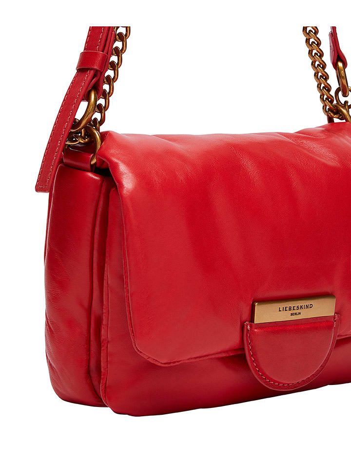 LIEBESKIND BERLIN Leder-Umhängetasche in Rot - (B)21 x (H)14 x (T)6 cm günstig kaufen onesize