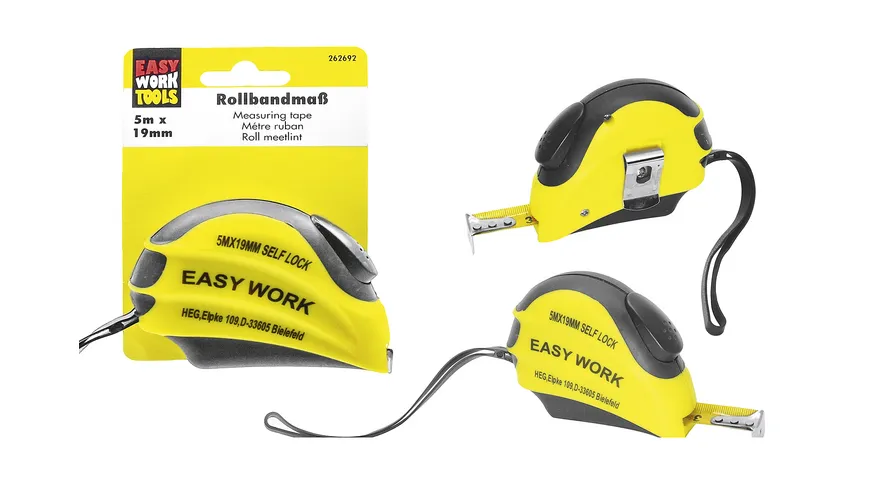 EASY WORK Rollbandmass 5mx19mm 5 m