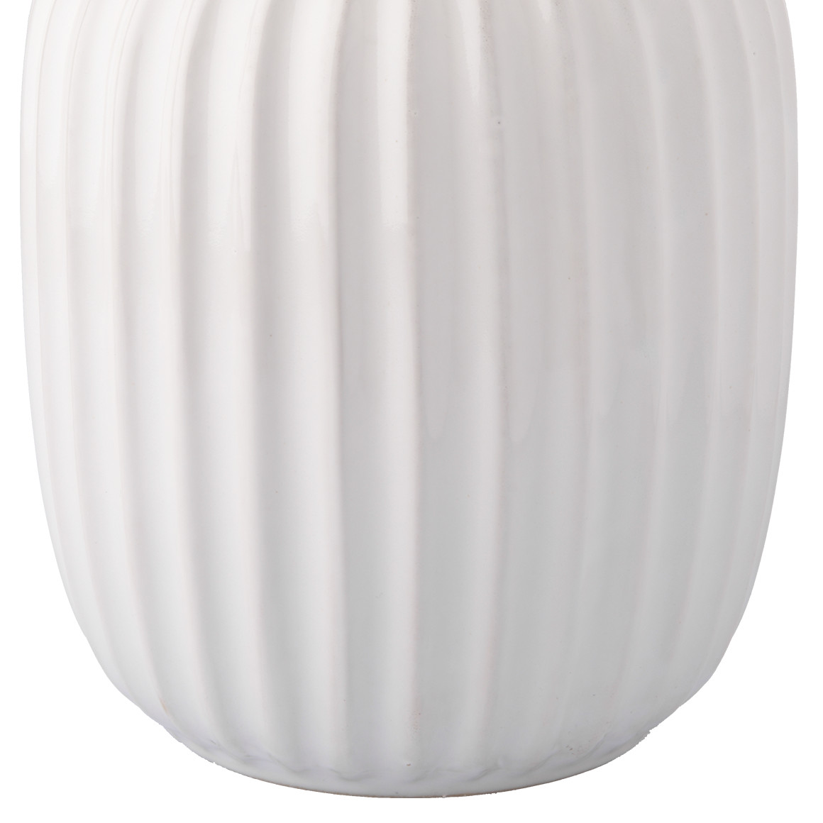 Große Vase in Riffel-Optik