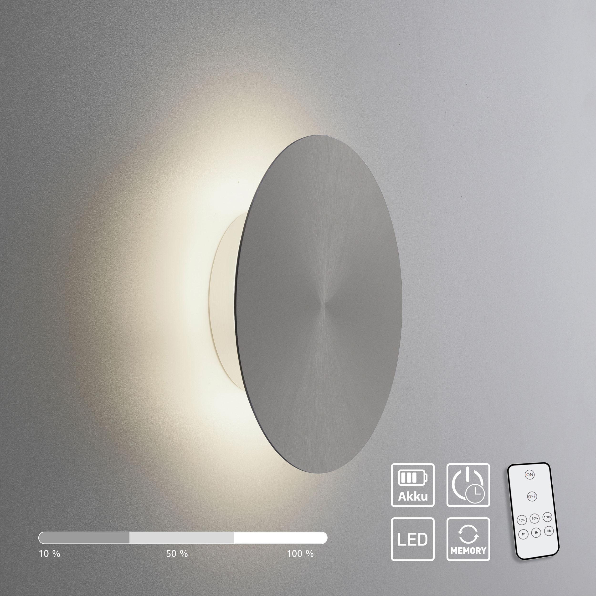 Paul NeuhausLED-Akku-Wandleuchte