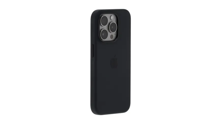 Apple Silikon Case iPhone 15 Pro schwarz